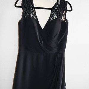 Black Dress With Lace Sleeves